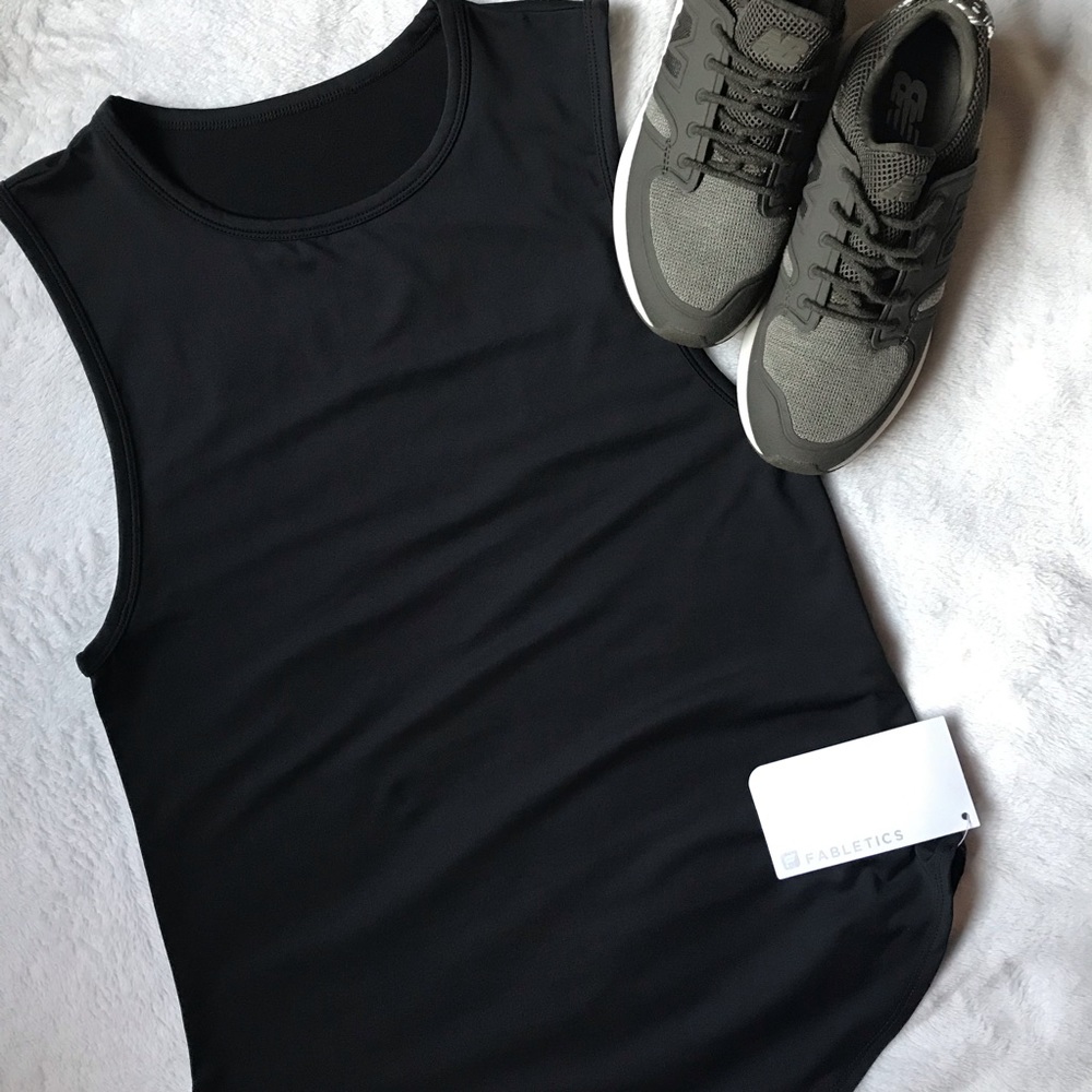 Fabletics Black Trisha Tank Top II NWT